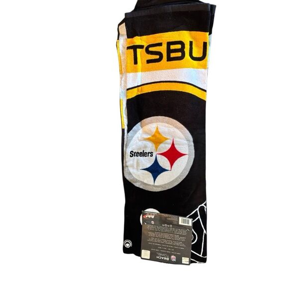 Pittsburgh Steelers 30x60 Beach Towel *New* - Picture 3 of 4